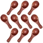 Hansgo 10PCS Small Wooden Spoons, 3.25 Inch Medium, Dark Brown. Fixed Price $14.99.