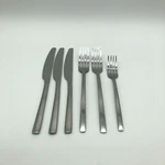 Cambridge Beacon Satin Handles Dinner Knives Salad Set 6 Stainless. Fixed Price $24.99.