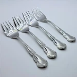 Reed & Barton Dickenson 18/8 Stainless Flatware Set Of 4 Place Salad Forks 6.5". Fixed Price $49.99.
