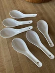 Dowan Asian Soup 6 Ceramic Chinese Spoonswhite Japanese. Fixed Price $20.00.