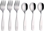 Annova Kids Silverware 6 Pieces Children's Safe Flatware Set Stainless Steel - 3. Fixed Price $19.19.