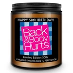 Homsolver 50TH Birthday Gift For Her Him, Happy Candles Brown. Fixed Price $14.76.