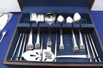 60 Pcs Oxford Hall OXH39 Stainless Squared Tip Japan Flatware. Fixed Price $103.50.