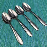4 Marcrest MCF1 Atomic Starburst Soup Spoons Stainless 5 Stars Mcm Vtg Usa. Fixed Price $24.99.