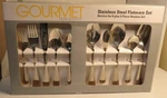 Gourmet Home Accents Service For 8 + 5 Pc Hostess New Stainless Box Flatware Set. Fixed Price $89.97.