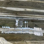 70 Pcs Continental Japan CSS21 Stainless Flatware Silverware Set Mcm. Fixed Price $85.00.