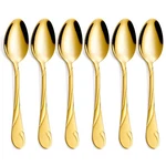 Gold Dinner Spoon Set, Seeshine 7.6-INCH Stainless Steel Shiny Table Spo.... Fixed Price $17.21.