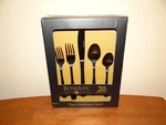 Bombay 20 Pc Set Geneva Fine Stainless Steel Utensils Flatware Nice New Nib. Fixed Price $55.99.