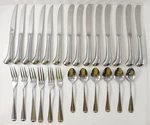 Vtg Supreme By Towle Liberty Bell Stainless Steel Flatware Set Fork Spoon Knife. Fixed Price $80.00.