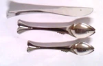 Yamazaki Gone Fishing 3 Pc Place Setting Flatware Silverware Stainless. Fixed Price $49.99.