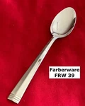 Farberware FRW-39 Center Ridge Bands Teaspoon 6 1/8" Stainless Steel Flatware. Fixed Price $7.89.