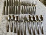 Stainless Oneida Heavy Duty Flatware 24 Pieces China AA-15 Satin Finish. Fixed Price $25.50.