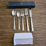 Lenox Eternal 5-PIECE Stainless Flatware Placesetting #9827092 Estate Sale Find. Fixed Price $31.00.