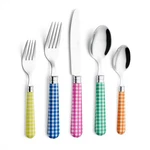 Annova Silverware Set 20 Cutlery Stainless Pieces, Checker Mix. Fixed Price $55.99.