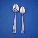 Custom Design CUD1 Pierced Serving Spoon & Soup Japan Flatware. Fixed Price $15.29.