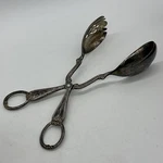 Gorham Heritage Silverplate Salad Tongs Vintage Italy Scissor Spoon Fork Server. Fixed Price $12.49.