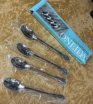 New Box Oneida Mansfield Amadeus 4-PC Tall Drink Spoons Stainless Wm Rogers. Fixed Price $21.95.