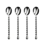 Gourmet Settings (gs) Silver Tear 18/10 Stainless Minispoon (set Of Four). Fixed Price $32.99.
