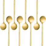 Pack Of 8, Gold Plated Stainless Steel Espresso Spoons, Findtop Mini. Fixed Price $22.31.