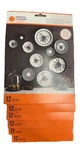 Martha Stewart Crafts Glittered Window & Mirror Clings, 12-PIECE Set Of 6!!. Fixed Price $6.00.