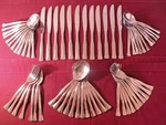 Set Of 64 Pieces Oneida Prescott Stainless Flatware Betty Crocker Spoons Forks +. Fixed Price $110.29.