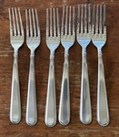 Cambridge Stainless, Rosalind, Glossy Set Of 6 Salad Dessert Forks 7-1/8". Fixed Price $16.99.