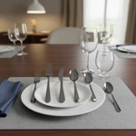 20-PIECE Cambridge Byram Black Mirror Flatware Set Home Kitchen Dinner Utensils. Fixed Price $37.00.