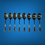 Oneida Usa Stainless Flatware Of 8 Arbor Rose True Soup/oval Spoons. Fixed Price $16.25.