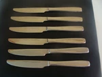 Stainless Steel Flatware Cutlery 6 Dinner Knives Heritage Mint Ltd. Fixed Price $12.00.