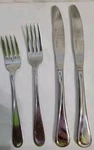 Oneida Flight Reliance Stainless Flatware Replacements 2 Forks Knives. Fixed Price $18.00.