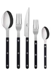New Sabre Bistrot Black 5-PIECE Flatware Set Brand Nib French Save$ F/sh. Fixed Price $89.99.