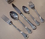 Reed & Barton Country French Stainless Flatware 5 Pc Place Setting New Old Stock. Fixed Price $100.17.