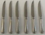 (6) Pc Hampton Silversmiths Nobility 18/10 Stainless Steel Steak Knives Serrated. Fixed Price $17.99.