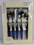 Vtg 2001 Winter Frost Collection 20PCS Flatware Set Target Home For The Holidays. Fixed Price $189.99.