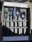 20PC Hubbardston Stainless Steel Flatware Set Threshold Plus 3 Cocktail Forks. Fixed Price $24.99.