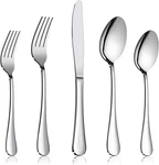 Silverware Set Service For 2, E-far 10-PIECE Stainless Steel Flatware Cutler. Fixed Price $18.11.
