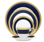 Noritake Odessa Cobalt Blue Gold Porcelain 5-PC Dinner Place Setting Brand New. Fixed Price $134.47.