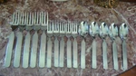 Stanley Roberts SRB160 Pattern Dinner Forks Salad Teaspoons - Korea. Fixed Price $49.00.