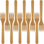 Bamboomn Premium Solid Fork 8 - All Natural Reusable Dinnerware. Fixed Price $128.16.
