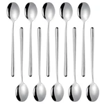 Miupoo Spoons,stainless Steel Long Handled Soup 8.7X1.6 Inches, Silver. Fixed Price $32.60.
