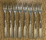 Stanley Roberts SRB158 Cocktail Forks 5/8" Set Of Stainless Japan Euc. Fixed Price $24.88.