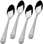 Towle Living Antigua Frost Demi Spoons Set Of 4, Stainless Steel Cutlery. Fixed Price $28.61.