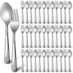 50PCS Forks Spoons Set Stainless Steel Flatware Cutlery Heavy Duty. Fixed Price $24.21.