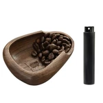 Migaku Home Walnut Wood Coffee Dosing Cup & Static Reduction Spray Bottle Set. Fixed Price $39.89.