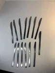 Lot Of 14 Daily Chef & Members Mark Stainless Steel Knives. Fixed Price $17.95.