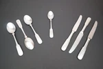 Towle Hammersmith 7 Pc Stainless Steel Assorted Set Teaspoon Soup Knives. Fixed Price $79.40.