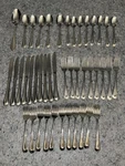Oneida Usa Stainless Flatware Set 51 Piece Forks Knives Spoons Teardrop Handles. Fixed Price $64.99.