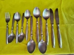 11 Piece The Cellar Flaware 4 Tablespoons Teaspoons 2 Knives Salad Fork CLF1. Fixed Price $34.99.