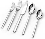 Kingstone Flatware Set Stainless Steel Silverware Mirror Finish. Fixed Price $52.27.