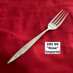 Imperial IMI-90 Single Rose Dinner Fork 7 1/4" Stainless Steel Flatware. Fixed Price $7.49.